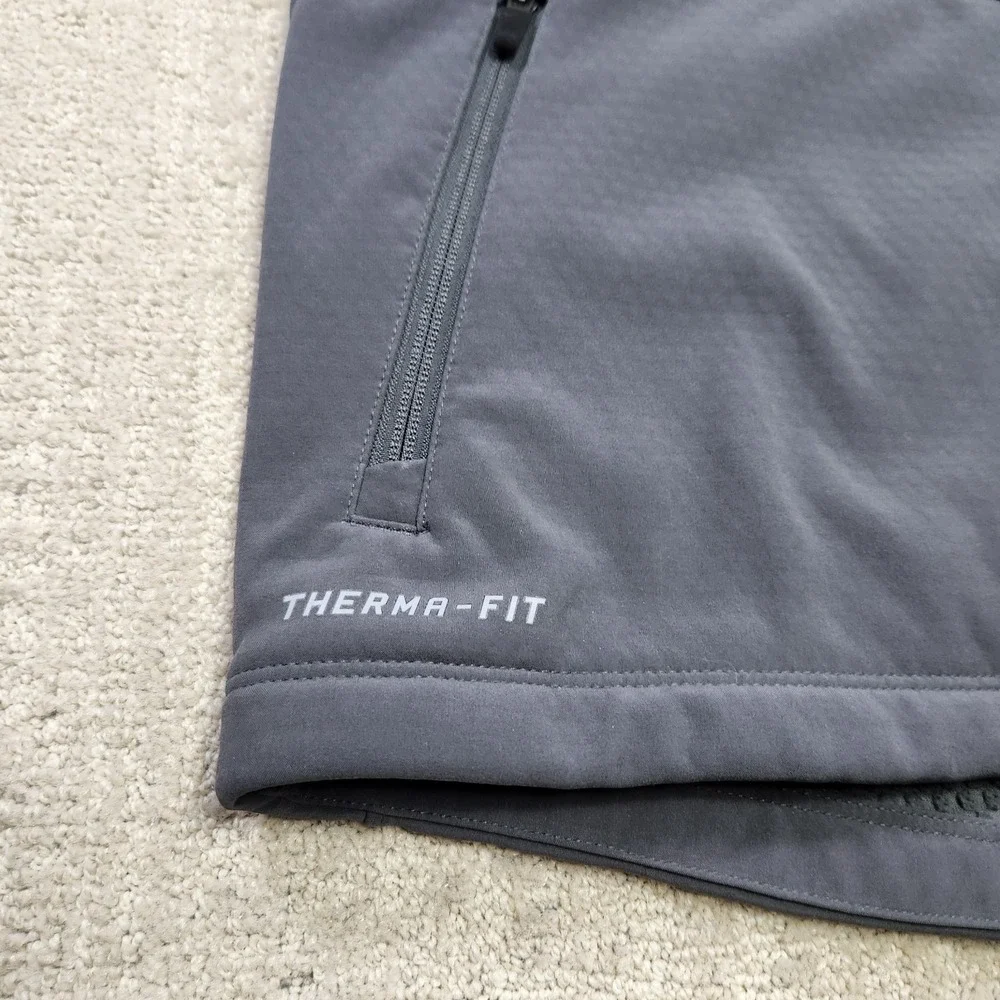 Nike Jacket Men Large Sphere Hybrid Woven Coat Grid Therma Fleece Lined Gray NEW